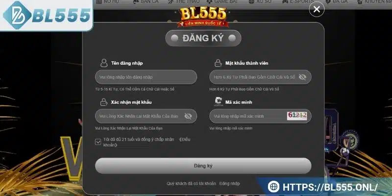 Đăng ký BL555 2 Hướng dẫn đăng ký tại BL555 chi tiết